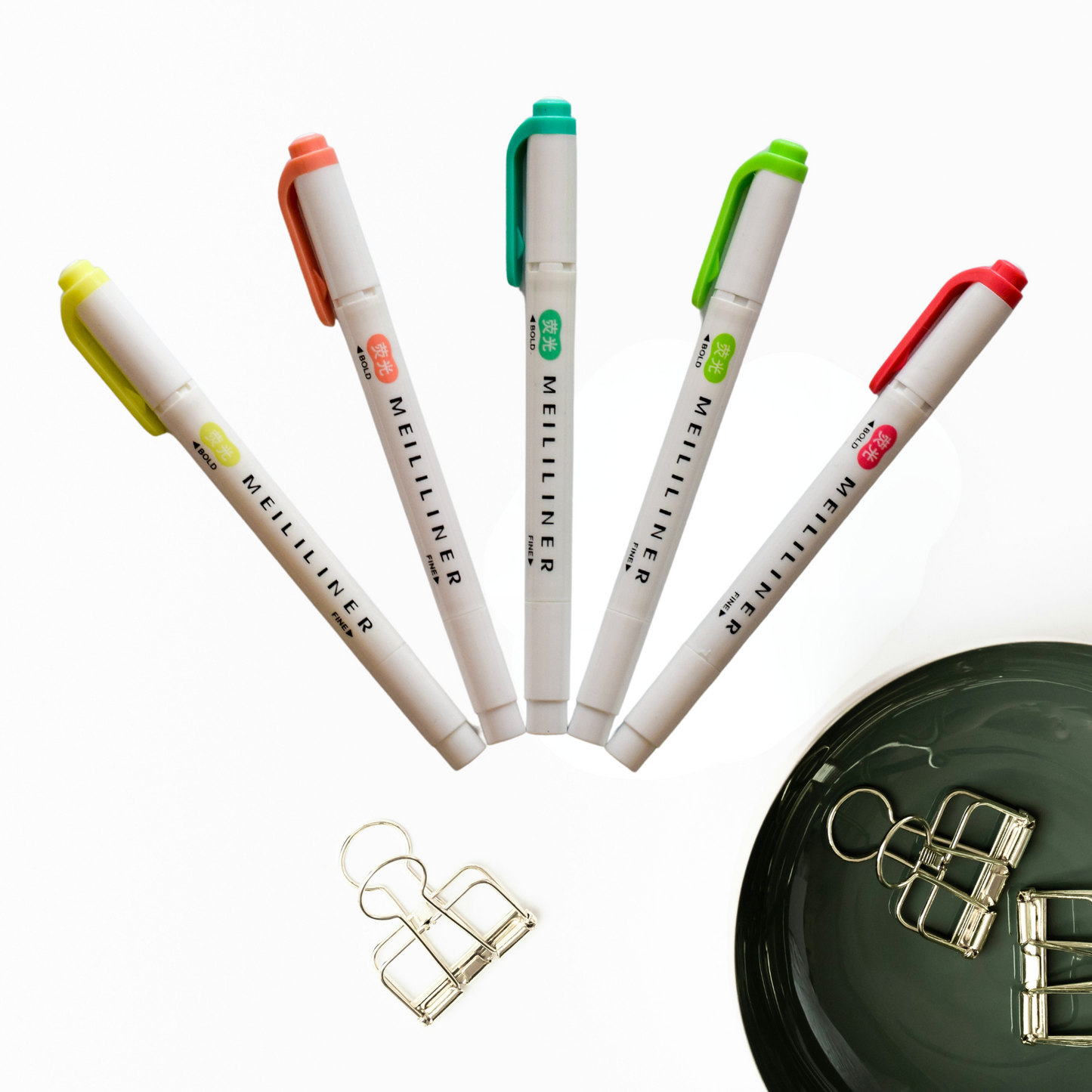 Pastel Highlighter Set – 5-Pack | No bleed highlighters for Journaling & Bible Study