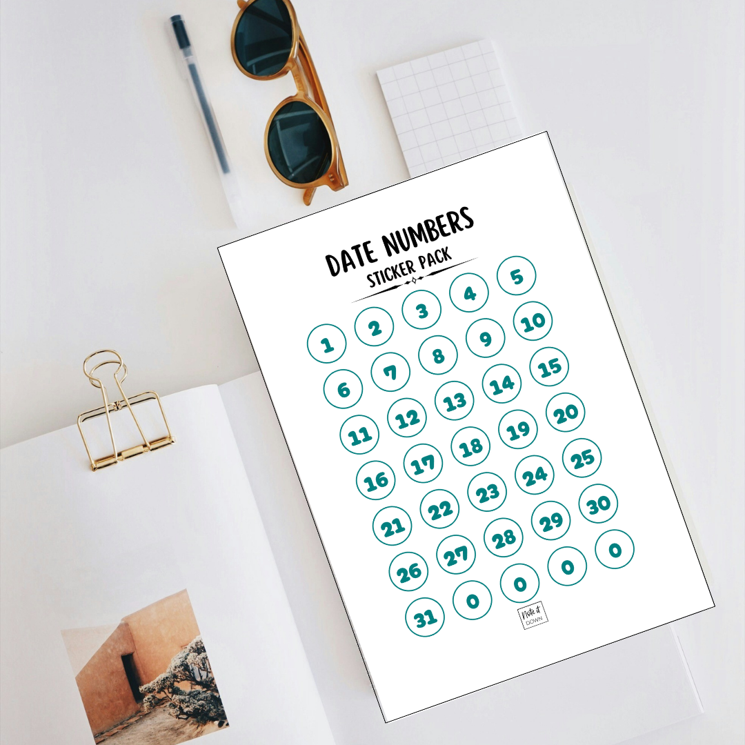 Date Planner Stickers | Track Important Days in Style