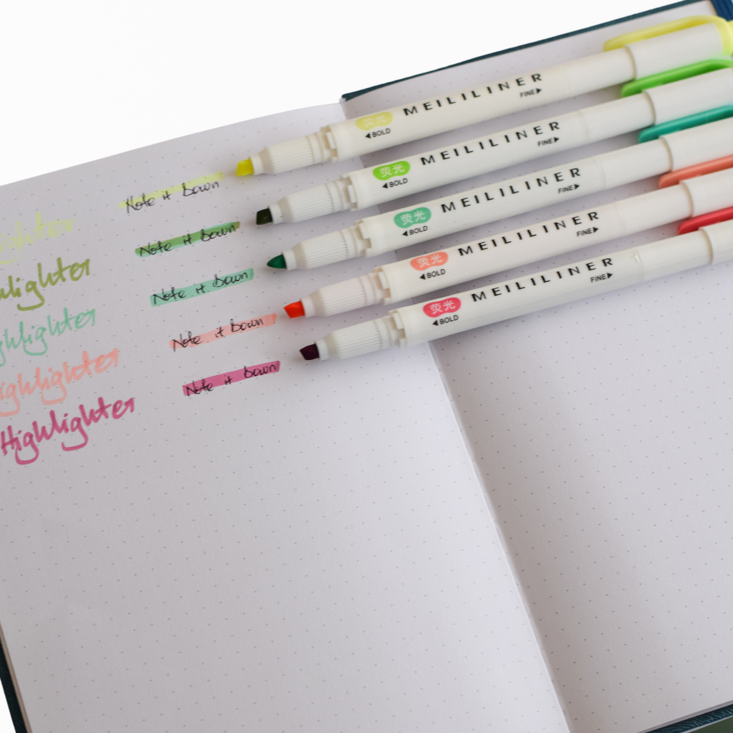 Pastel Highlighter Set – 5-Pack | No bleed highlighters for Journaling & Bible Study