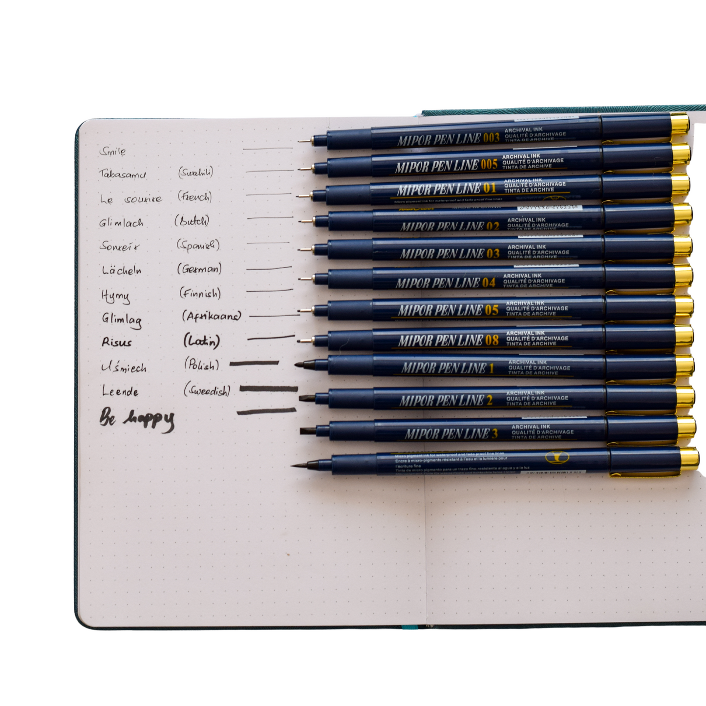 Black Fineliner Pen Set – 12-Pack | Precision Pens for Journaling, Sketching & Outlining