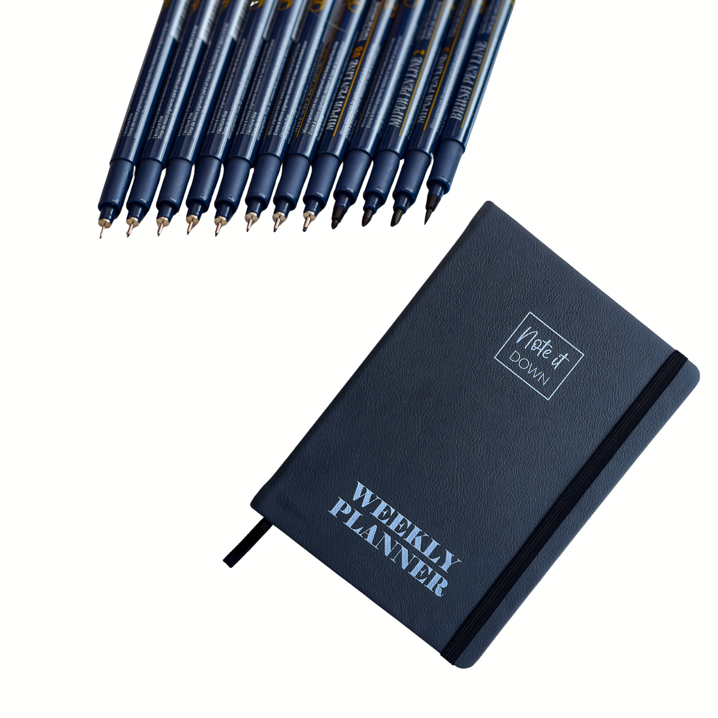 Weekly Planner + Fineliners | Planning & Productivity Bundle