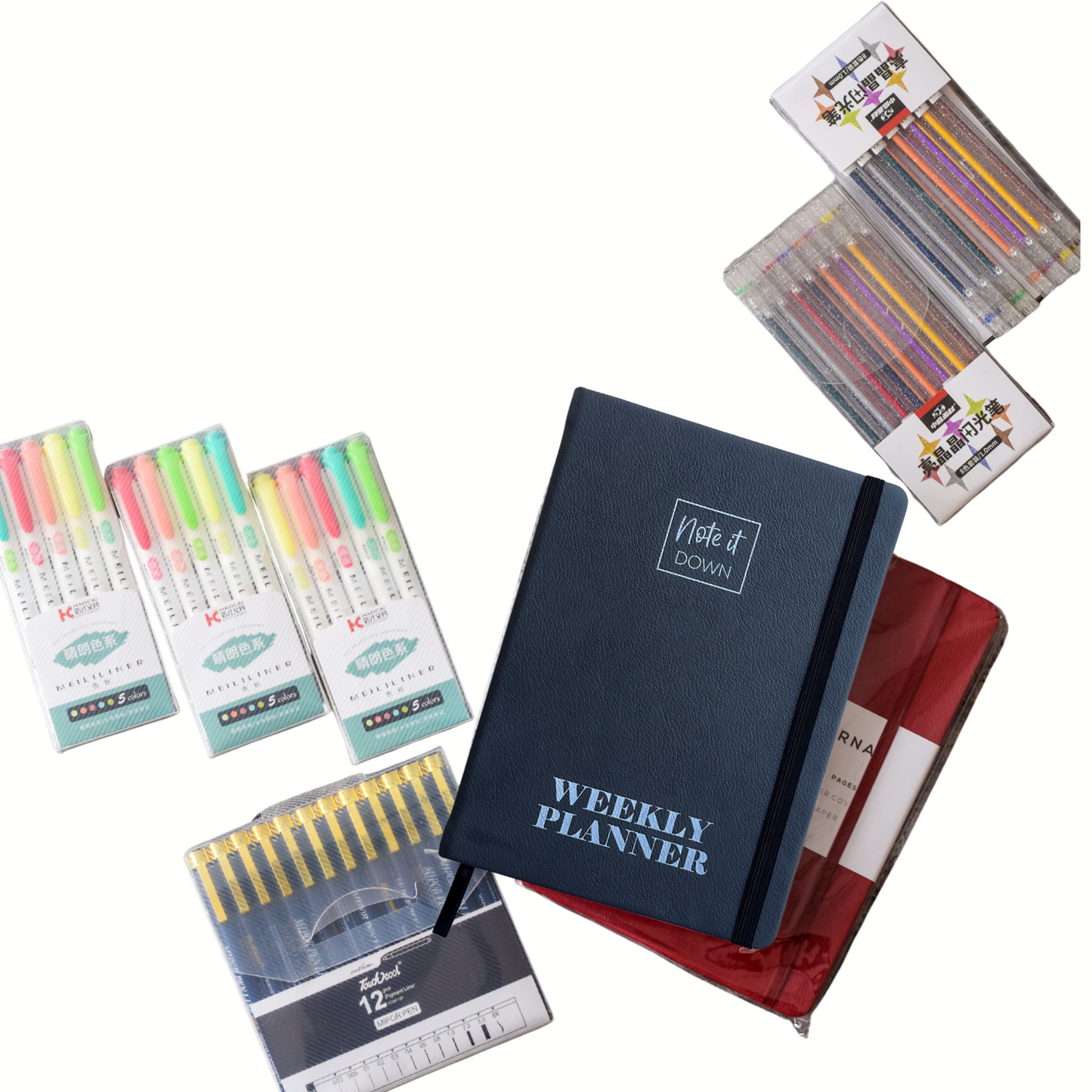 All-in-One Pen Bundle | Fineliners, Gel Pens & Highlighters Set