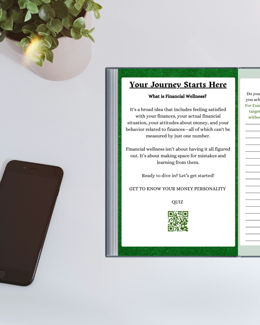 Financial Wellness Journal | Transform Your Money Mindset in 12 Guided Steps