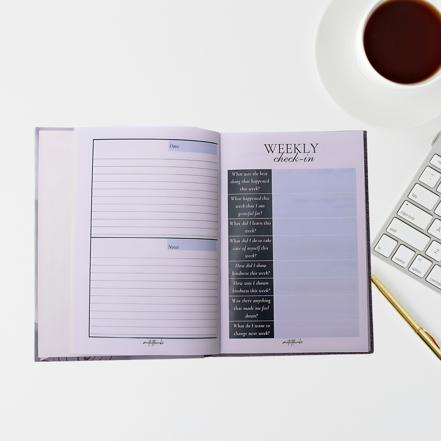 Weekly Planner | 52-Week Organizer with Reflections & Habit Tracker