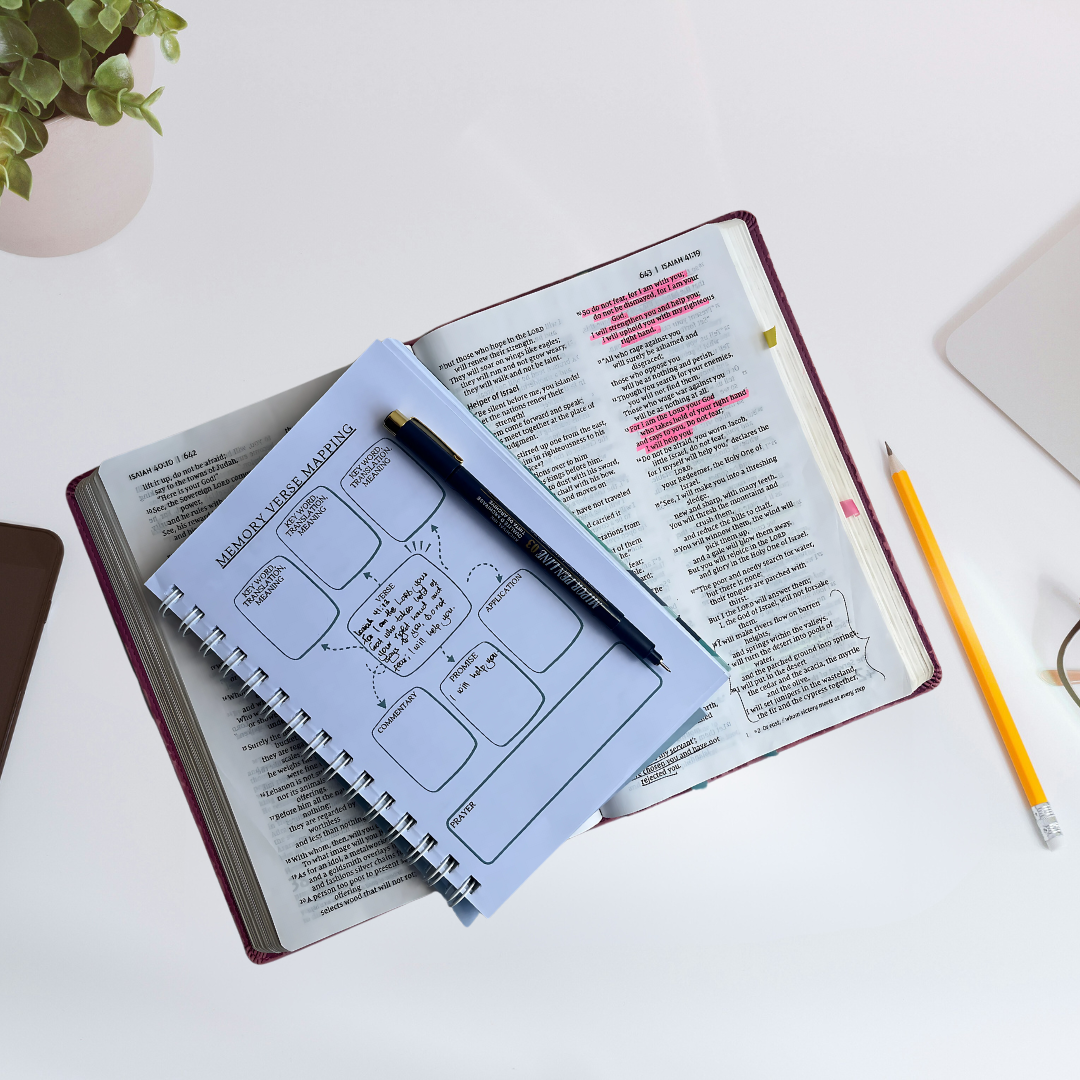 Bible Study Notebook | Guided Faith Journal with Scripture Tools & Prompts