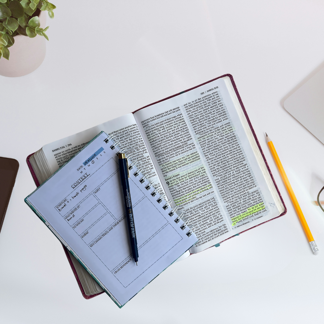 Bible Study Notebook | Guided Faith Journal with Scripture Tools & Prompts