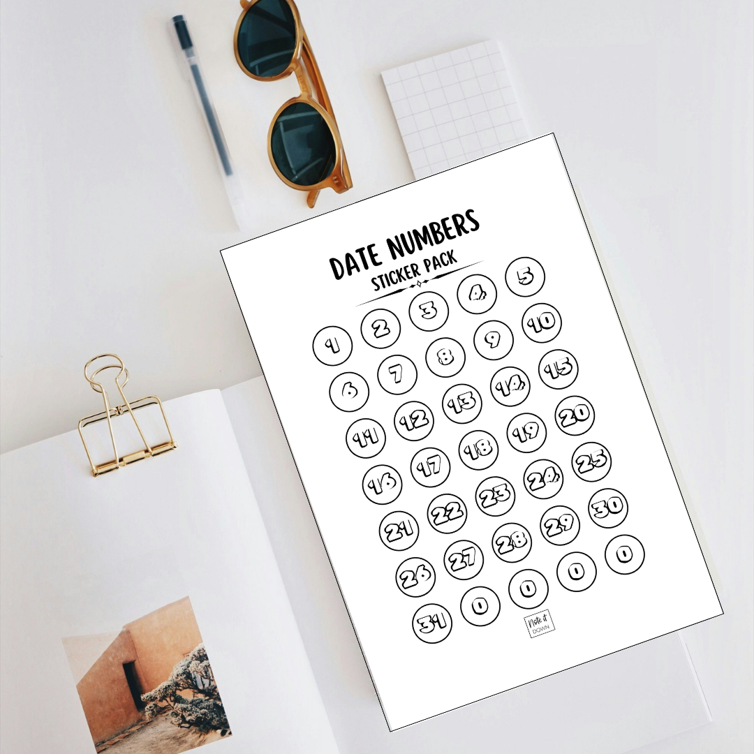 Date Planner Stickers | Track Important Days in Style