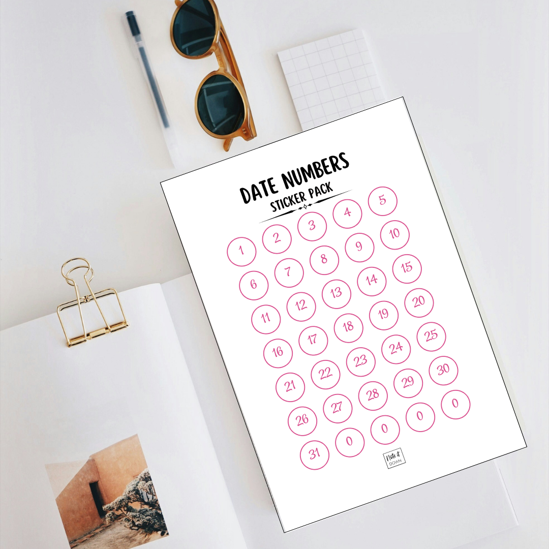 Date Planner Stickers | Track Important Days in Style