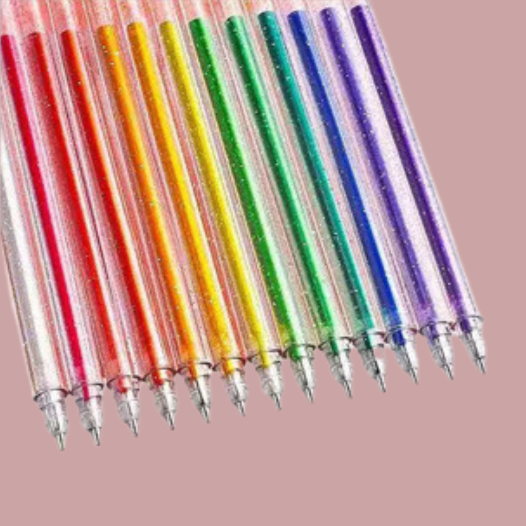 Color Gel Pen Set – 12-Pack | Vibrant Pens for Journaling, Notes & Doodles