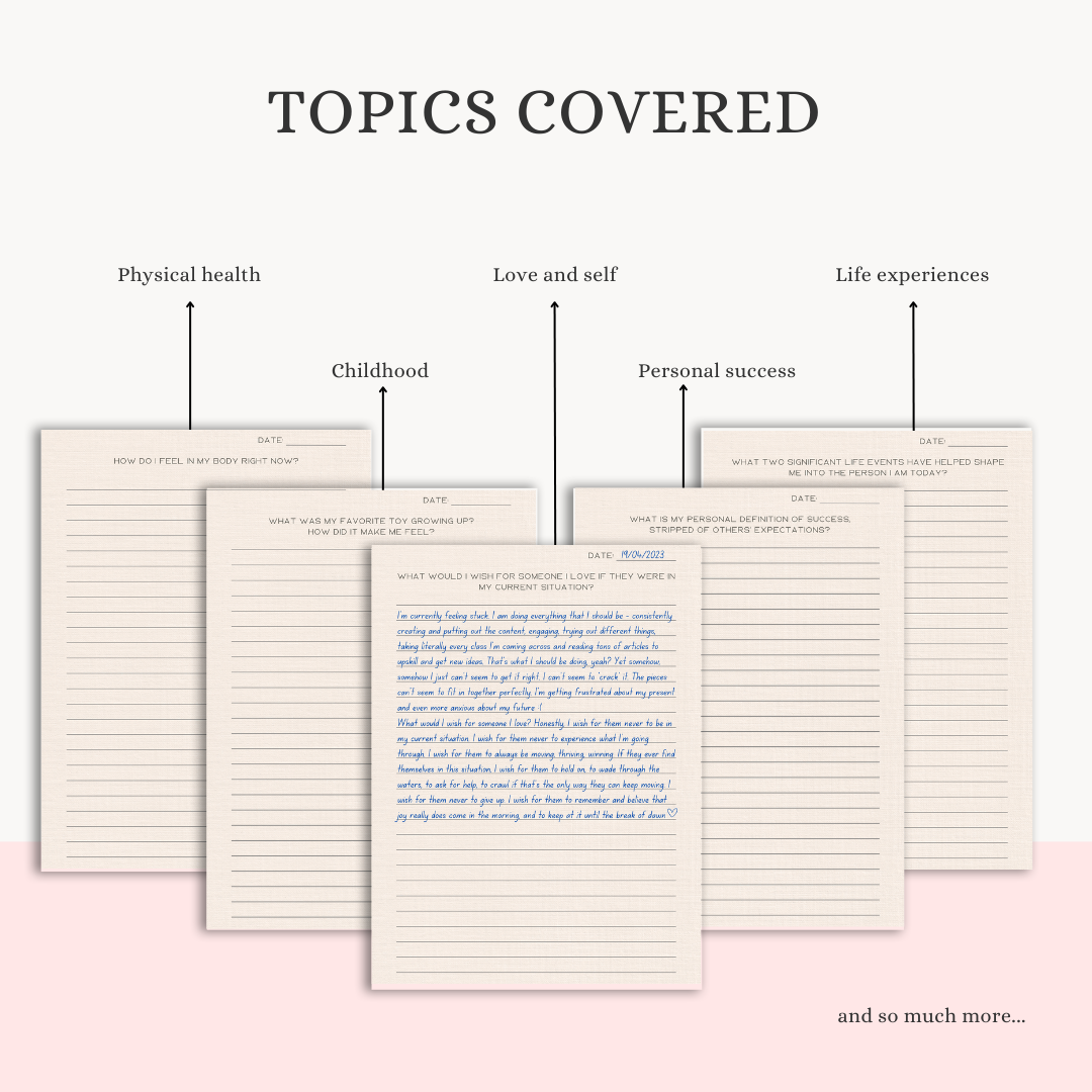 Reflection Journal | 100 Guided Prompts for Self-Awareness & Growth