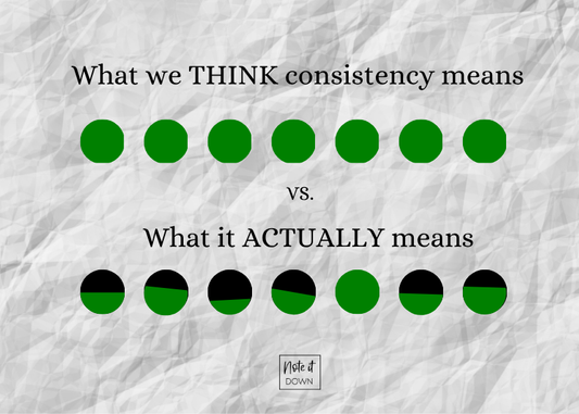 The Art of Showing Up: How We Stay Consistent (Even on Off Days)