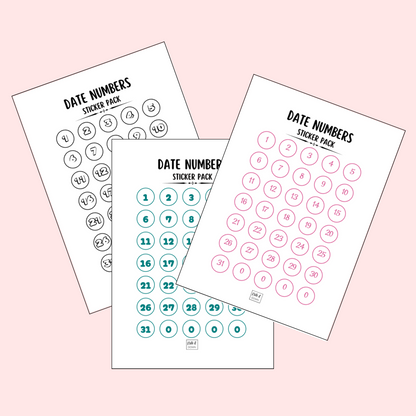Date Planner Stickers | Track Important Days in Style