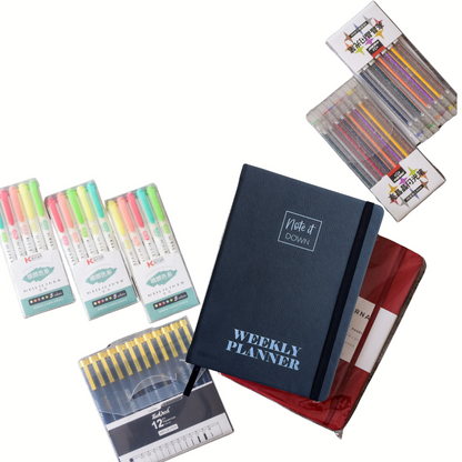 All-in-One Pen Bundle | Fineliners, Gel Pens & Highlighters Set