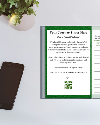 Financial Wellness Journal | Transform Your Money Mindset in 12 Guided Steps