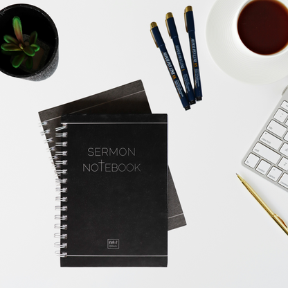 Sermon Notebook | Organized Note-Taking for Sermon Listening or Preaching