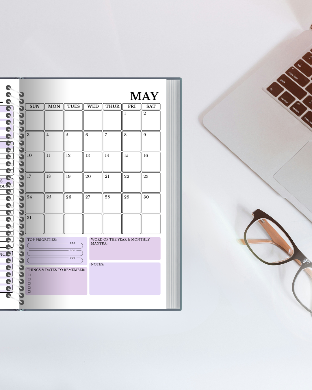 2026 Annual Planner | Dated Yearly Planner with Monthly & Quarterly Goals