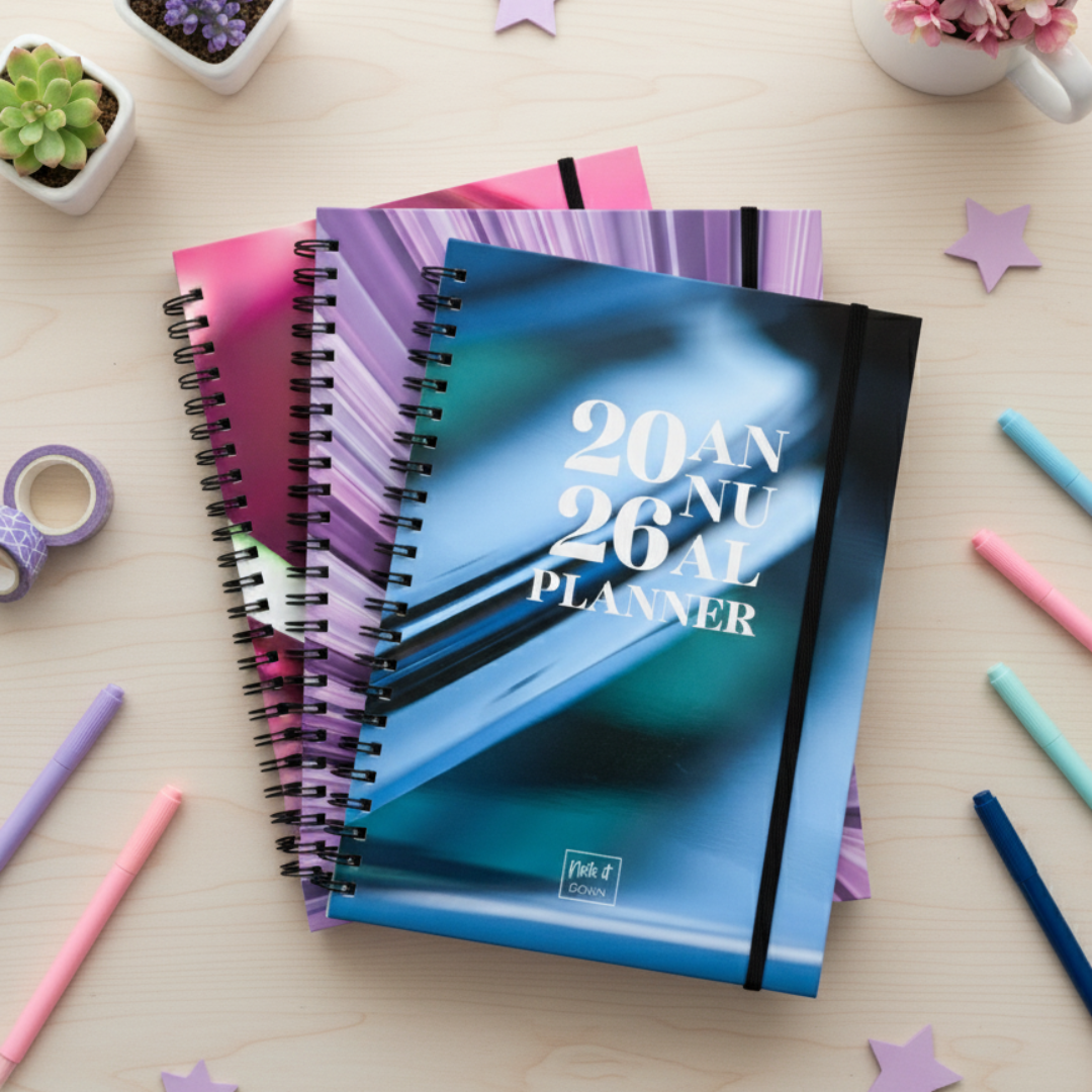 2026 Annual Planner | Dated Yearly Planner with Monthly & Quarterly Goals