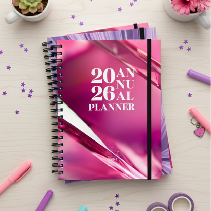 2026 Annual Planner | Dated Yearly Planner with Monthly & Quarterly Goals