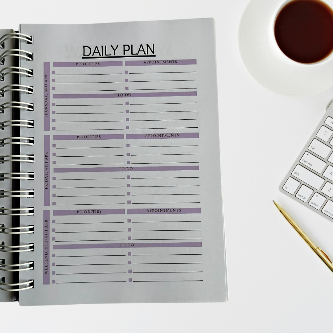 2025 Annual Planner | Dated Yearly Planner with Monthly & Quarterly Goals