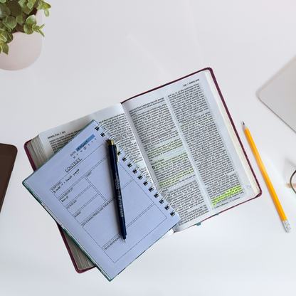 Bible Study Notebook | Guided Faith Journal with Scripture Tools & Prompts