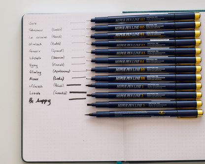 Weekly Planner X Fineliners Bundle