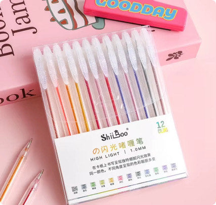 Color Gel Pen Set – 12-Pack | Vibrant Pens for Journaling, Notes & Doodles