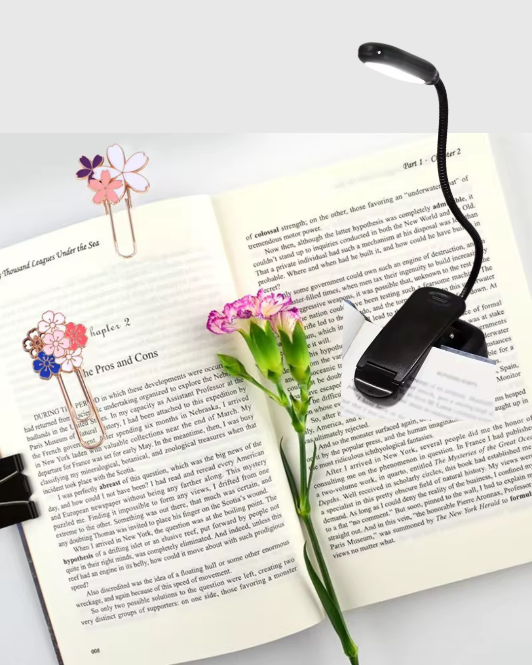 Bookish Reader’s Bundle | Reading Light & Bookmarks