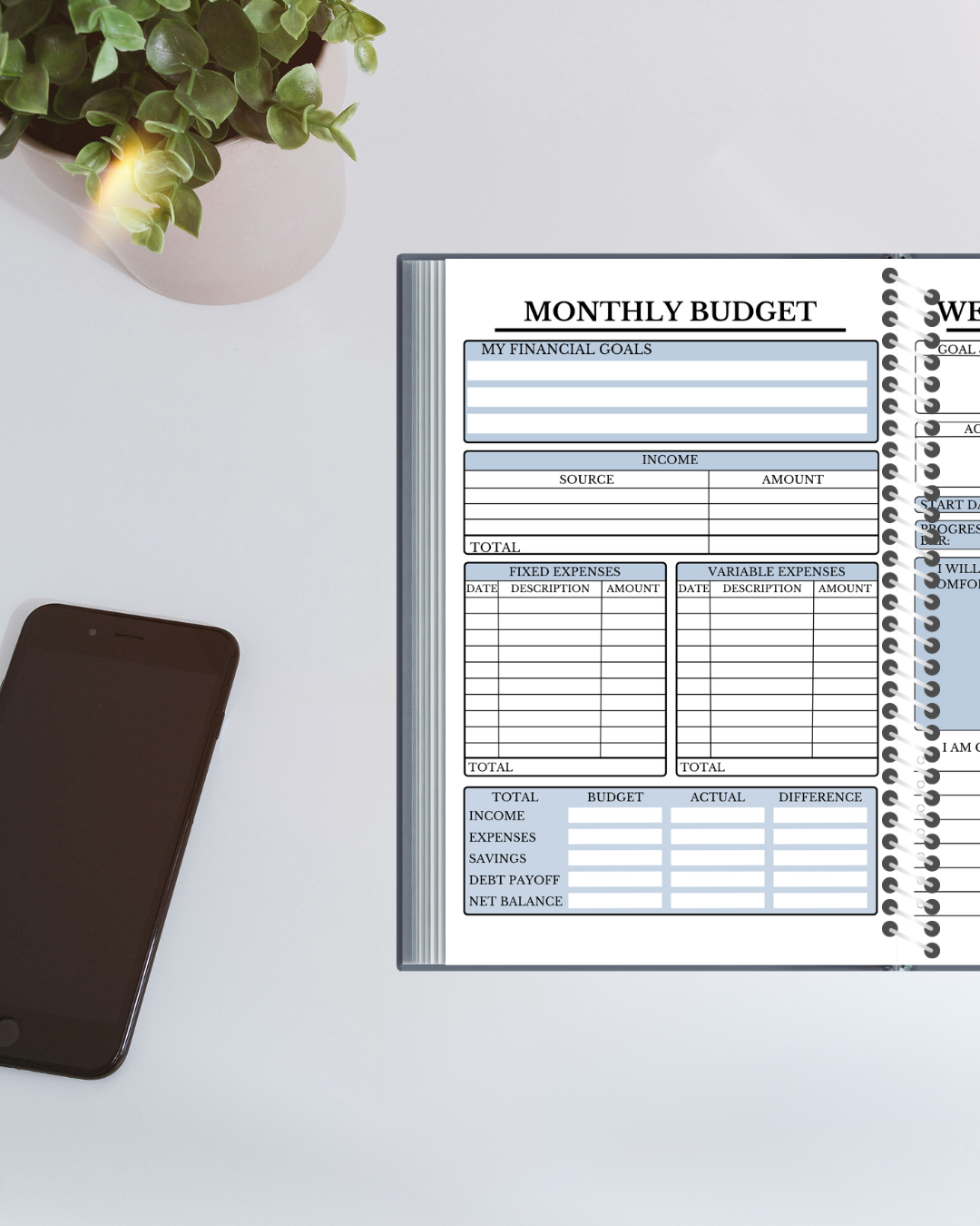 2026 Annual Planner | Dated Yearly Planner with Monthly & Quarterly Goals