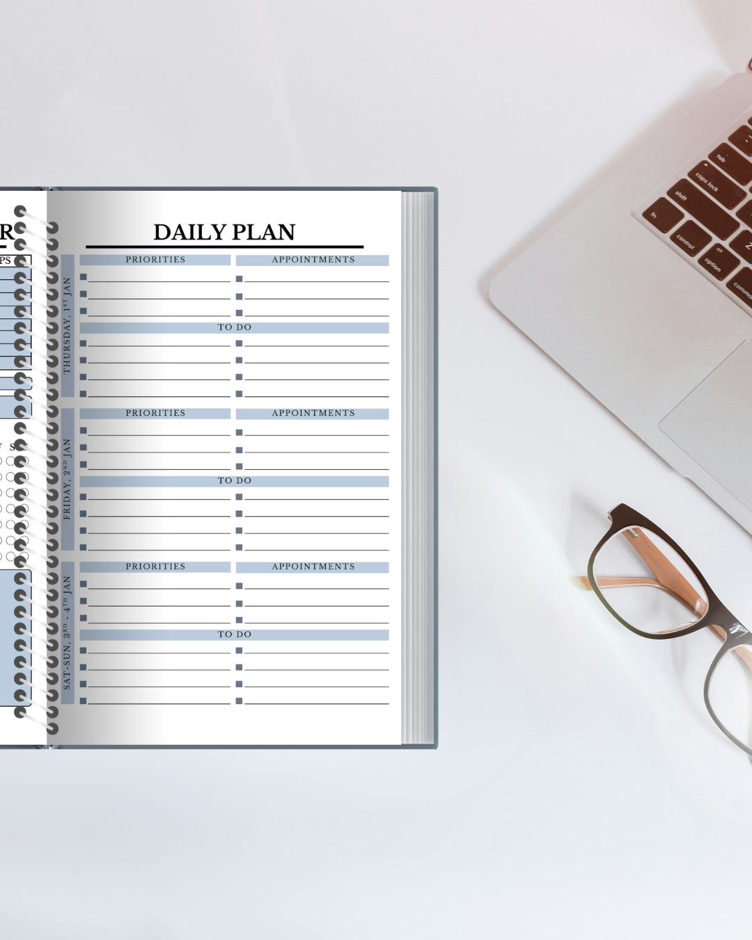 2026 Annual Planner | Dated Yearly Planner with Monthly & Quarterly Goals