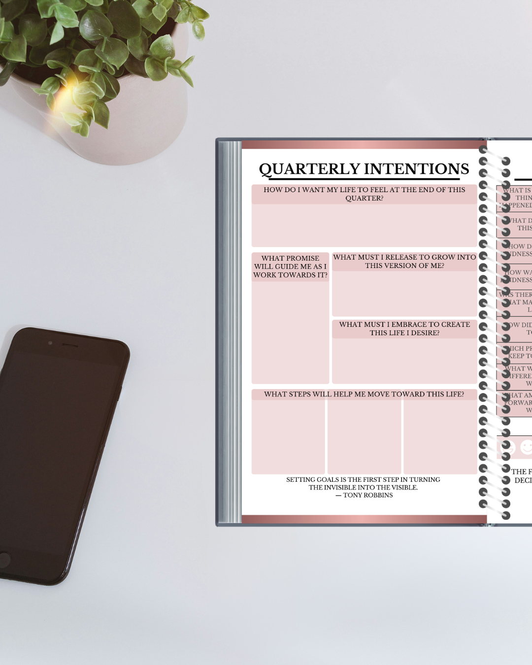 2026 Annual Planner | Dated Yearly Planner with Monthly & Quarterly Goals