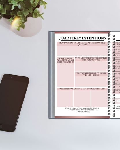 2026 Annual Planner | Dated Yearly Planner with Monthly & Quarterly Goals