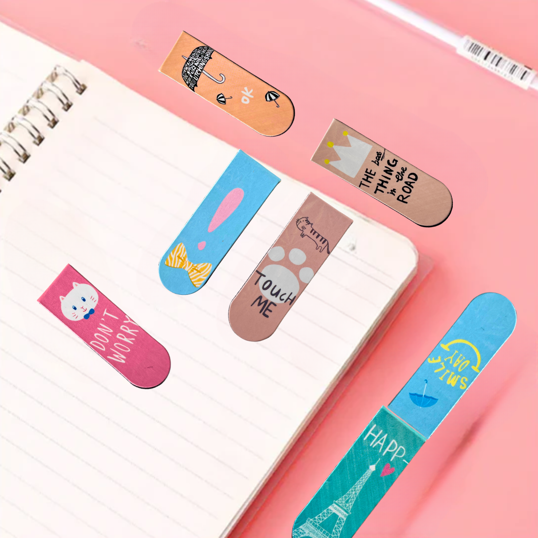 Magnetic Bookmarks | Cute & Playful Page Markers for Books, Journals & Planners
