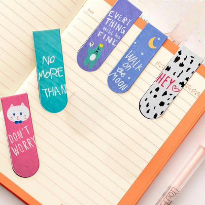 Magnetic Bookmarks | Cute & Playful Page Markers for Books, Journals & Planners