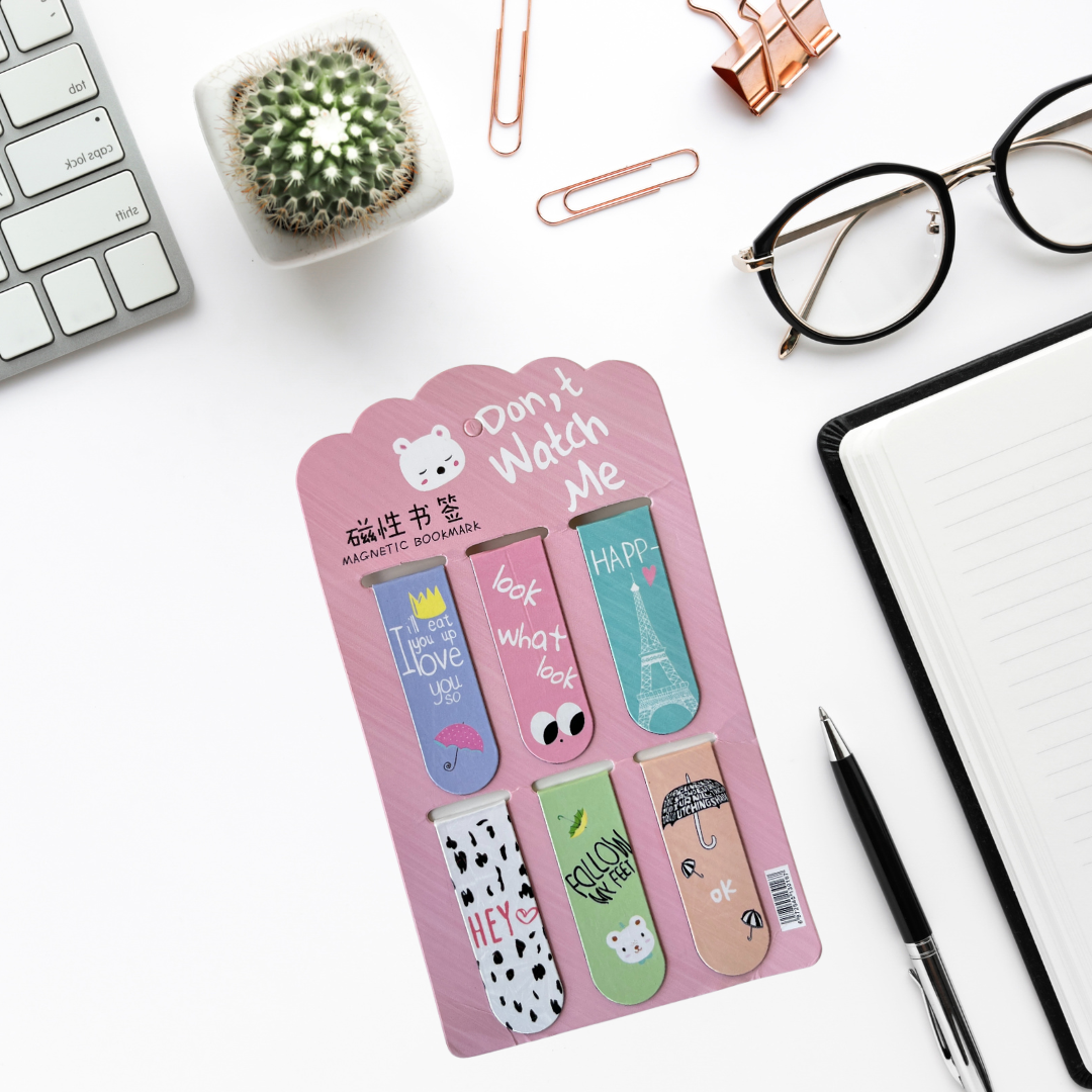 Magnetic Bookmarks | Cute & Playful Page Markers for Books, Journals & Planners