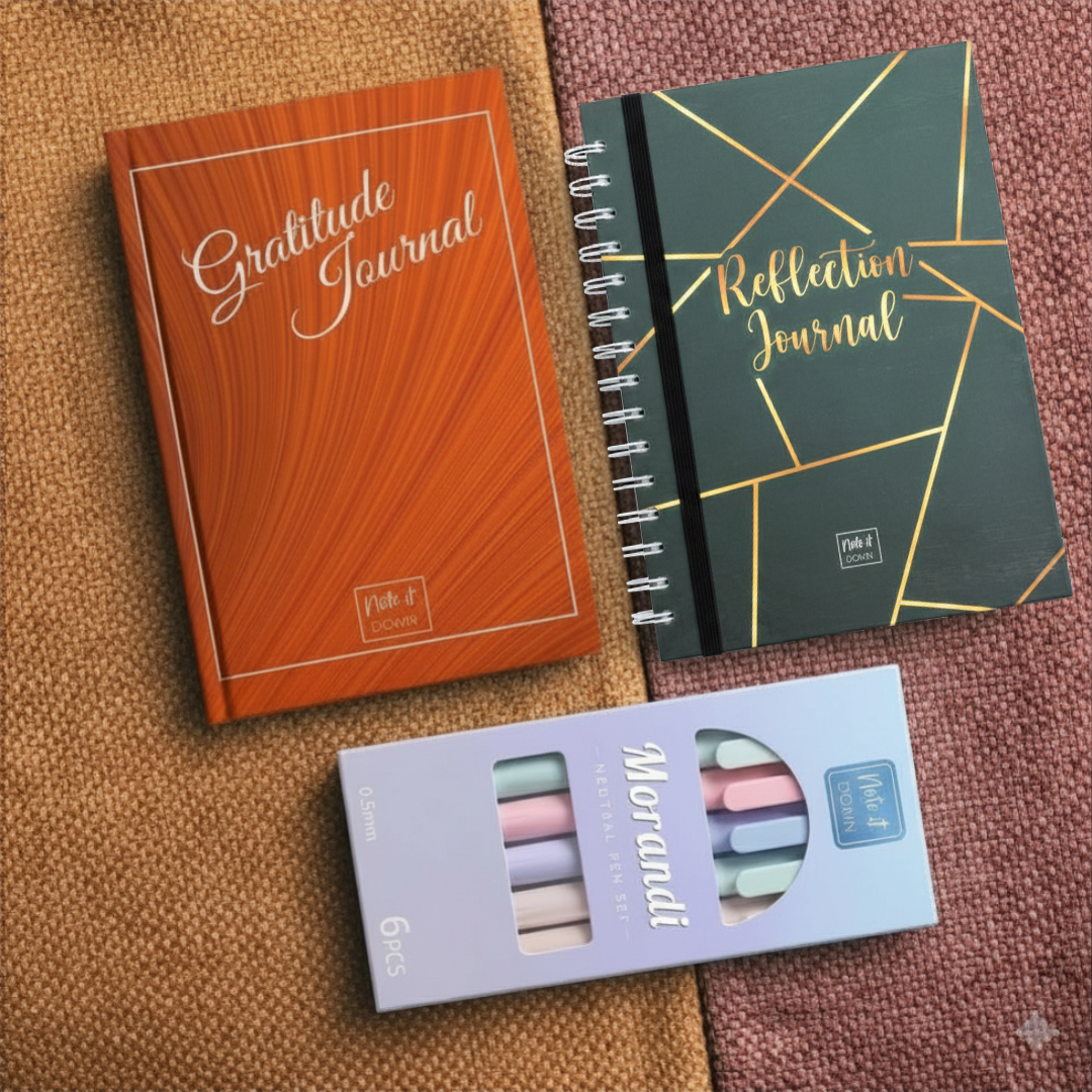 Become Her Journal Kit | Gratitude Journal, Ruled Journal & Pens for Self Growth & Mindset